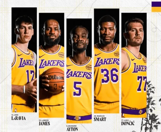 fb体育平台-湖人首发：东契奇、斯马特、詹姆斯、拉拉维亚、艾顿